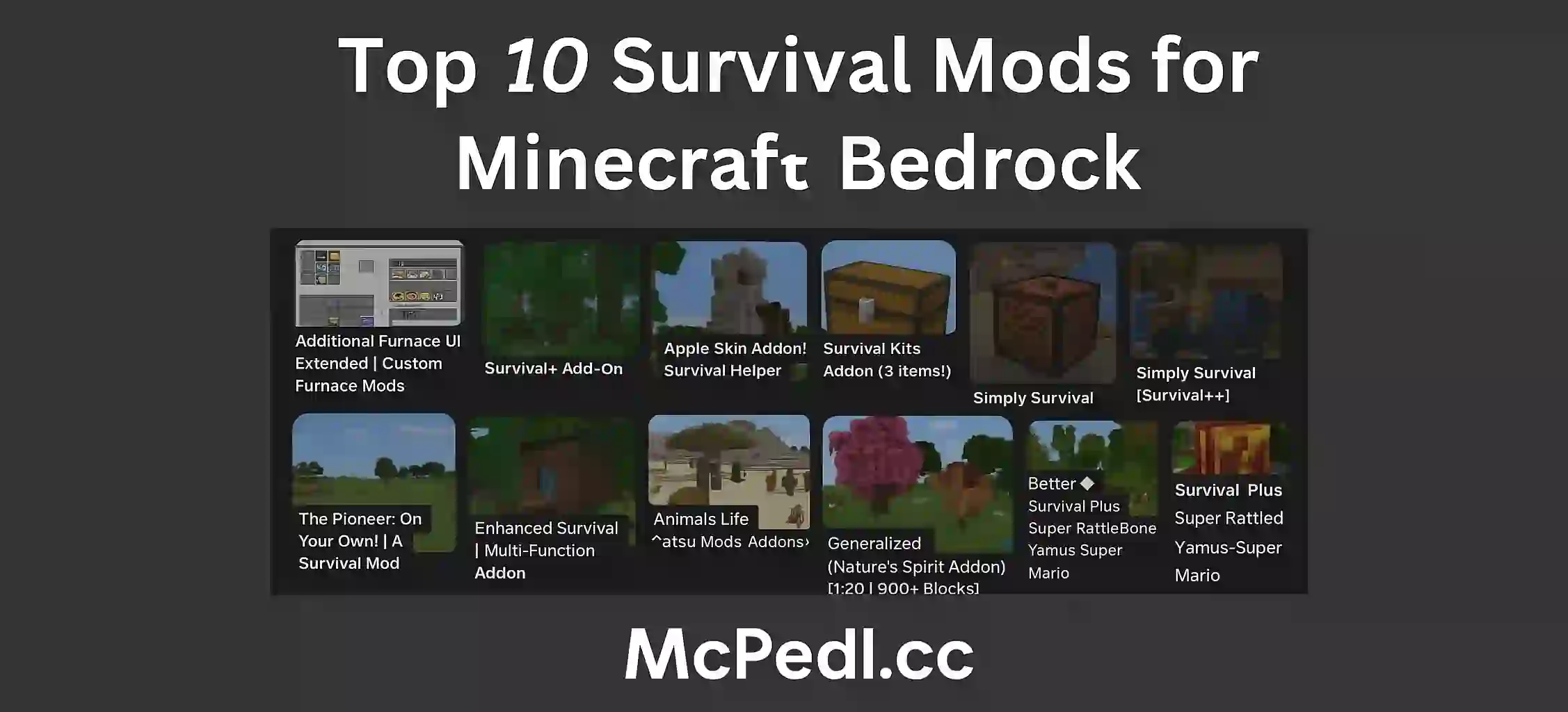 Top 10 Survival Mods for Minecraft Bedrock (1)